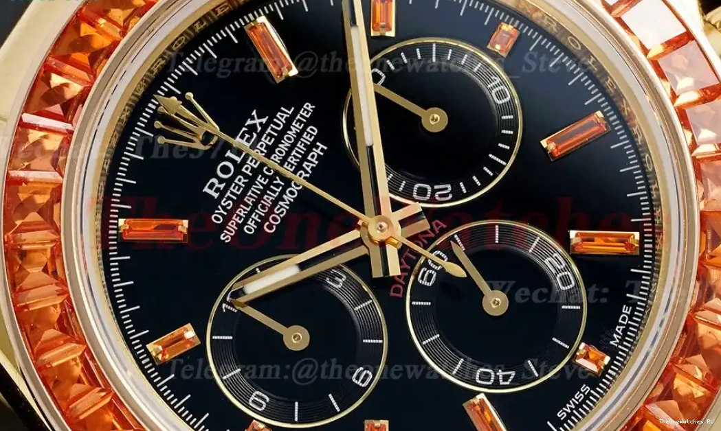 RU Gem Daytona N6F 40mm Dia YG 116518 DD4130 Black 0401